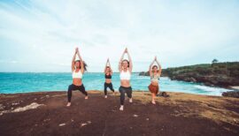 yogis sur la plage