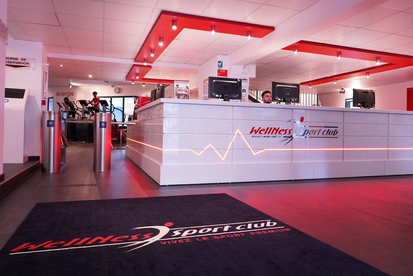 accueil de la salle de sport WellNess Grenoble