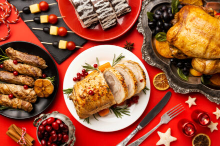 repas de fkêtes pour Noël ou le jour de l'An