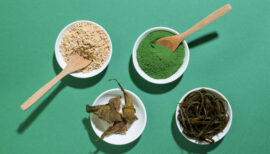 spiruline et autres compléments alimentaires (probiotiques, colllagène).