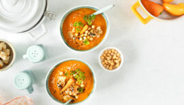 soupe protéinée avec pois chiches pour sportif