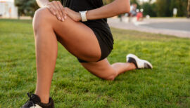 jambes d'une sportive en plan serré