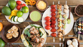 aliments cuisinés au barbecue pour être consommés après le sport